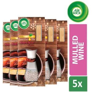 5 x Air Wick Reed Diffuser Air Freshener With Essential Oils Mulled Wine Scent 3 5 x Air Wick Reed Diffuser Air Freshener With Essential Oils Mulled Wine Scent 3