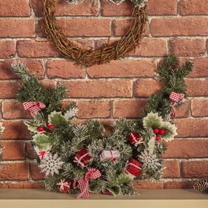 URBN Living (Red 90cm) Nordic Christmas Wreath Decorative Garland URBN Living (Red 90cm) Nordic Christmas Wreath Decorative Garland