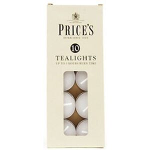 Price's Candles Tealights 10 Pack White - Tea Lights Price's Candles Tealights 10 Pack White - Tea Lights