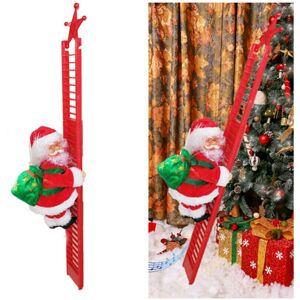 Unbranded Christmas Electric Climbing Ladder Santa Claus Xmas Music Figurine Party Decor Unbranded Christmas Electric Climbing Ladder Santa Claus Xmas Music Figurine Party Decor
