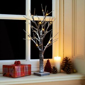 Spot On Dealz 2ft Snowy Twig 24 Warm White LED Lights Christmas Tree G-0211 Spot On Dealz 2ft Snowy Twig 24 Warm White LED Lights Christmas Tree G-0211