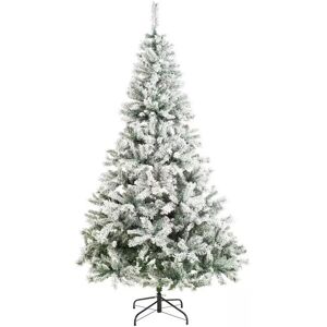 home Habitat 7ft Snow Covered Christmas Tree - Green home Habitat 7ft Snow Covered Christmas Tree - Green