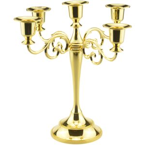 Unbranded (Golden) 5Arm Perfect Candle Holder Candelabra Stick Xmas Dinning Table Candlest Unbranded (Golden) 5Arm Perfect Candle Holder Candelabra Stick Xmas Dinning Table Candlest