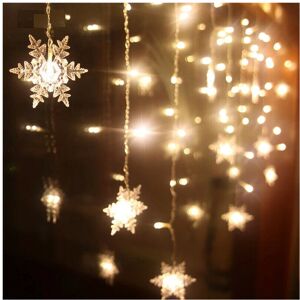 Unbranded (Warm White) Christmas LED Snowflake Lights Hanging Icicle Curtain Xmas Lamp Dec Unbranded (Warm White) Christmas LED Snowflake Lights Hanging Icicle Curtain Xmas Lamp Dec