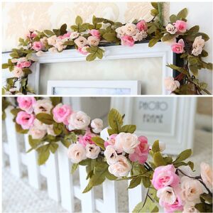 Living And Home Artificial Rose 42 Heads Flowers Hanging Garland Vine Wreath Decor Living And Home Artificial Rose 42 Heads Flowers Hanging Garland Vine Wreath Decor