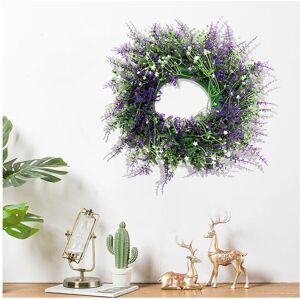 Living And Home Large Door Wreath Artificial Lavender Flower Lush Topiary Living And Home Large Door Wreath Artificial Lavender Flower Lush Topiary