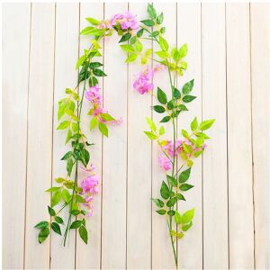 Living And Home (Pink) 2M Artificial Flower Garland 6.6ft Wisteria Plant Vine Hanging Floral Hom Living And Home (Pink) 2M Artificial Flower Garland 6.6ft Wisteria Plant Vine Hanging Floral Hom