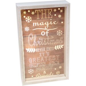 Carousel Home Light Up Magic Of Christmas LED Plaque Box Frame Decoration Carousel Home Light Up Magic Of Christmas LED Plaque Box Frame Decoration