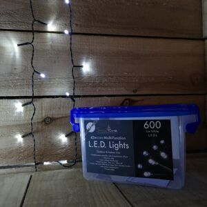 Snow Time Snowtime Christmas 600 Ice White LED Multi-Function Lights 42m with Timer Snow Time Snowtime Christmas 600 Ice White LED Multi-Function Lights 42m with Timer