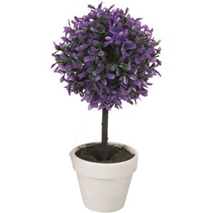Unbranded (Medium, Purple ) 2pc Outdoor Artificial Boxwood Ball Trees Unbranded (Medium, Purple ) 2pc Outdoor Artificial Boxwood Ball Trees