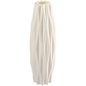 Unbranded (White) Plastic Flower Vase White Imitation Ceramic Decoration Unbranded (White) Plastic Flower Vase White Imitation Ceramic Decoration