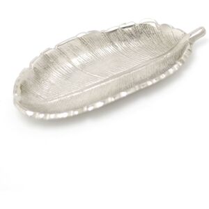 Carousel Stylish Silver Metal Feather Trinket Dish Display Plate Vanity Tray Ring Hol Carousel Stylish Silver Metal Feather Trinket Dish Display Plate Vanity Tray Ring Hol