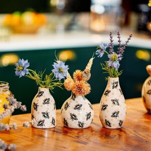 Sass & Belle Busy bee vases assorted Set of 3 Sass & Belle Busy bee vases assorted Set of 3