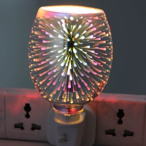 Unbranded (Fireworks) 3D Mosaic Electric Plug-In LED Aroma Lamp Oil Burner Warmer Sense Unbranded (Fireworks) 3D Mosaic Electric Plug-In LED Aroma Lamp Oil Burner Warmer Sense