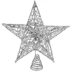 Living And Home (25cm*28cm) Christmas Tree Topper LED Light Up Star Tree Xmas Ornament Home Part Living And Home (25cm*28cm) Christmas Tree Topper LED Light Up Star Tree Xmas Ornament Home Part