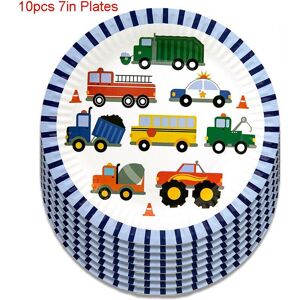 Unbranded (10pcs-7in Plates) Engineering Car Party Theme Decor Disposable Tableware Unbranded (10pcs-7in Plates) Engineering Car Party Theme Decor Disposable Tableware