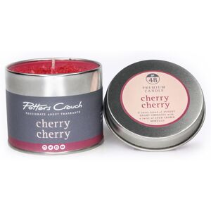 Potters Crouch Premium Cherry Cherry No.48 Sweet Scented Tin Candle, 250g, 45-50 Potters Crouch Premium Cherry Cherry No.48 Sweet Scented Tin Candle, 250g, 45-50