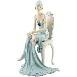 WIDDOP and Co. Widdop 58379 figurine, Lady on the Chair and Broadway Bells, 25 cm x 14 cm x 14 WIDDOP and Co. Widdop 58379 figurine, Lady on the Chair and Broadway Bells, 25 cm x 14 cm x 14