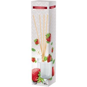 URBN Living (Strawberry) Rattan Reed Aroma Diffuser Air Freshener In Glass Bottle Jar URBN Living (Strawberry) Rattan Reed Aroma Diffuser Air Freshener In Glass Bottle Jar