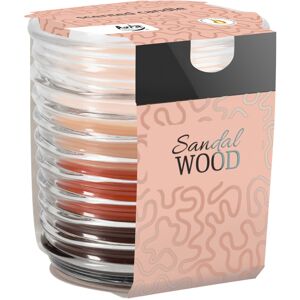 URBN Living (Sandalwood ) Tri-Colour Scented Candle In Ribbed Glass Jar URBN Living (Sandalwood ) Tri-Colour Scented Candle In Ribbed Glass Jar