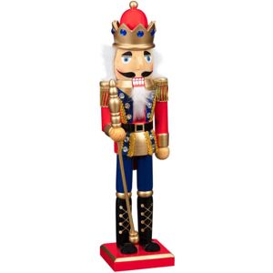 Werhomeshowroom Wooden 95%, Fabric 5% Christmas Nutcracker Festive Decor 38cm 471g-Red Werhomeshowroom Wooden 95%, Fabric 5% Christmas Nutcracker Festive Decor 38cm 471g-Red