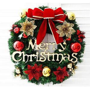 Unbranded (A) Merry Christmas Wreath Garland Xmas Front Door Wall Decoration Bell Ornament Unbranded (A) Merry Christmas Wreath Garland Xmas Front Door Wall Decoration Bell Ornament