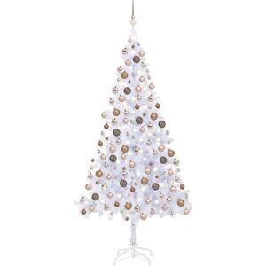 vidaXL Artificial Pre-lit Christmas Tree with Ball Set Xmas Tree 910 Branches vidaXL Artificial Pre-lit Christmas Tree with Ball Set Xmas Tree 910 Branches