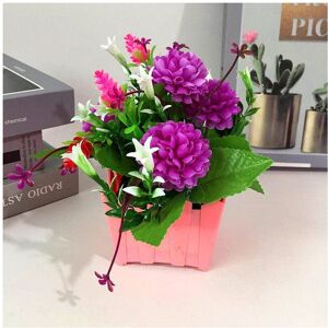 Unbranded (Purple) In/Outdoor Artificial Flower Fake False Plant In Pot Home Garden Decor Unbranded (Purple) In/Outdoor Artificial Flower Fake False Plant In Pot Home Garden Decor