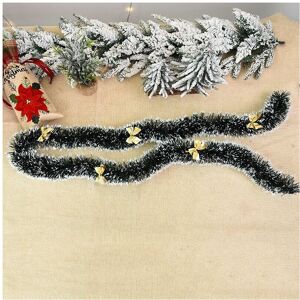 Unbranded (Garland+5pcs Gold Bow) 2M (6.5Ft)x90mm Chunky Tinsel Chrismas Tree Decoration Unbranded (Garland+5pcs Gold Bow) 2M (6.5Ft)x90mm Chunky Tinsel Chrismas Tree Decoration