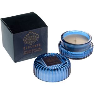 WIDDOP and Co. Widdop Opulence Scented Candle Blue Ribbed Glass Jar with Lid 70g WIDDOP and Co. Widdop Opulence Scented Candle Blue Ribbed Glass Jar with Lid 70g