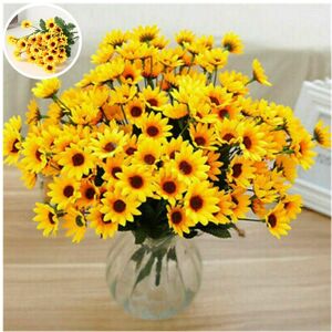 Unbranded 24 Heads Artificial Sunflower Fake Silk Flower Bouquet Wedding Home Decor Floral Unbranded 24 Heads Artificial Sunflower Fake Silk Flower Bouquet Wedding Home Decor Floral
