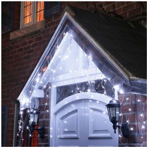 Snow Time 200 4.6m Christmas LED Icicle Chasing Lights White Xmas Indoor Outdoor Snow Time 200 4.6m Christmas LED Icicle Chasing Lights White Xmas Indoor Outdoor