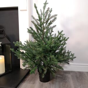 3ft (90cm) Premier Potted Hinged Green PE PVC Glenshee Spruce Christmas Tree wit 3ft (90cm) Premier Potted Hinged Green PE PVC Glenshee Spruce Christmas Tree wit