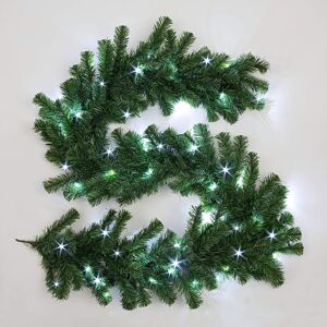 Garden Store Direct (Garland, Green with Ice White LEDS) Christmas Garlands and Wreaths - Many Style Garden Store Direct (Garland, Green with Ice White LEDS) Christmas Garlands and Wreaths - Many Style
