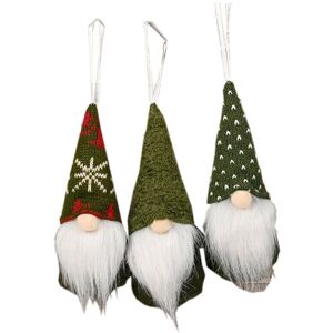 Unbranded (Green Set) 3X Christmas Tree Hanging Gnome Plush Gonk Santa Doll Pendants Xmas Unbranded (Green Set) 3X Christmas Tree Hanging Gnome Plush Gonk Santa Doll Pendants Xmas