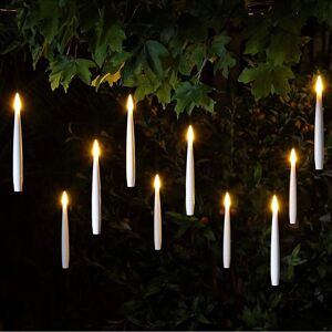 Noma Floating Magic LED Candles : Battery : Remote Control : Pack of 10 : White Noma Floating Magic LED Candles : Battery : Remote Control : Pack of 10 : White