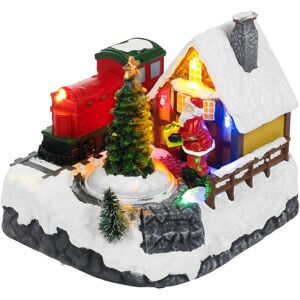 URBN Living Christmas Train Scene Decoration Xmas LED Mini Village Moving Ornament Décor URBN Living Christmas Train Scene Decoration Xmas LED Mini Village Moving Ornament Décor
