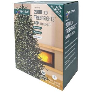 Premier Decorations Limited TREEbrights Warm White LED Christmas Tree Lights With Timer - 50M Premier Decorations Limited TREEbrights Warm White LED Christmas Tree Lights With Timer - 50M