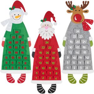 URBN Living Christmas Hanging Felt Advent Calendar With Pockets Santa Xmas Countdown Decor URBN Living Christmas Hanging Felt Advent Calendar With Pockets Santa Xmas Countdown Decor