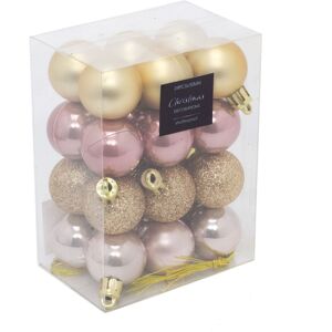 Carousel Home 24 Piece Gold And Pink Mini Christmas Baubles Christmas Tree Decorations Gol Carousel Home 24 Piece Gold And Pink Mini Christmas Baubles Christmas Tree Decorations Gol