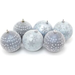 Carousel Home 6 Piece Frosted Blue Christmas Baubles Christmas Tree Decorations Blue Xmas Carousel Home 6 Piece Frosted Blue Christmas Baubles Christmas Tree Decorations Blue Xmas