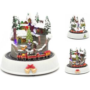 Carousel Home Light Up LED Animated Christmas Village Ornament Christmas Scene With Moving T Carousel Home Light Up LED Animated Christmas Village Ornament Christmas Scene With Moving T