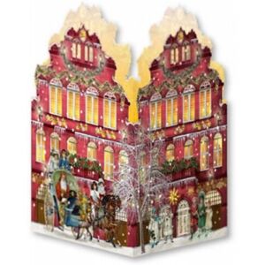Carousel Home Deluxe Mini Advent Calendar Christmas Card - Nostalgic House Tealight Lantern - Carousel Home Deluxe Mini Advent Calendar Christmas Card - Nostalgic House Tealight Lantern -