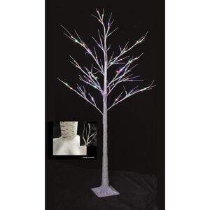 Snow Time (2.4m / 136LEDs, Multicolour) SnowTime Christmas Outdoor LED Birch Tree Flocked Snow Time (2.4m / 136LEDs, Multicolour) SnowTime Christmas Outdoor LED Birch Tree Flocked