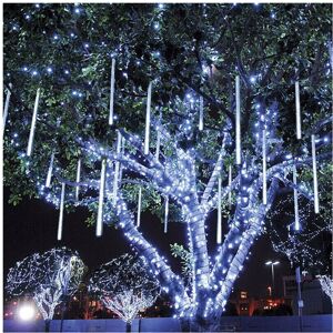 Ranpo 2 set 30cm 8 LED White Meteor Shower Christmas Tree Outdoor Decoration Light Ranpo 2 set 30cm 8 LED White Meteor Shower Christmas Tree Outdoor Decoration Light