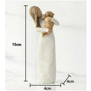 Unbranded (C) Angels Figurine Embrace Pet Ornaments Sculptures Unbranded (C) Angels Figurine Embrace Pet Ornaments Sculptures