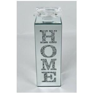 Biznest HOME Crushed Diamond Crystal Free Standing Tealight Candle Holder Biznest HOME Crushed Diamond Crystal Free Standing Tealight Candle Holder