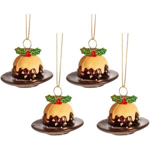 WIDDOP and Co. Christmas Pudding Shaped Bauble (Set of 4) WIDDOP and Co. Christmas Pudding Shaped Bauble (Set of 4)