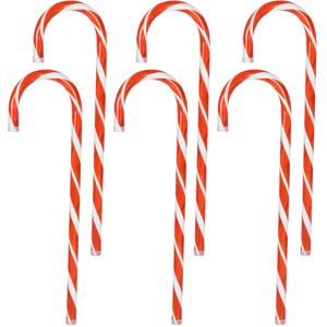 URBN Living (6) Large Plastic Refillable Candy Cane Christmas Tree Decoration Xmas Hanging D URBN Living (6) Large Plastic Refillable Candy Cane Christmas Tree Decoration Xmas Hanging D
