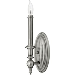 Loops Wall Light Tall Candle Sleeve Finials & Ball Shape Antique Nickel LED E14 60W Loops Wall Light Tall Candle Sleeve Finials & Ball Shape Antique Nickel LED E14 60W